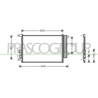 Condenseur, climatisation PRASCO AA080C003