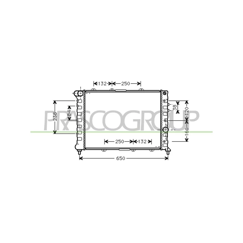 Radiateur, refroidissement du moteur PRASCO AA080R003