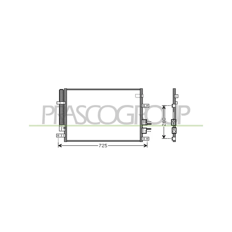 Condenseur, climatisation PRASCO AA090C001