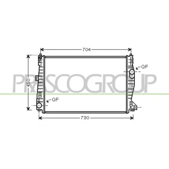 Radiateur, refroidissement du moteur PRASCO AA090R001
