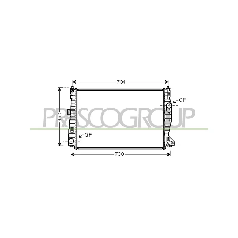 Radiateur, refroidissement du moteur PRASCO AA090R001