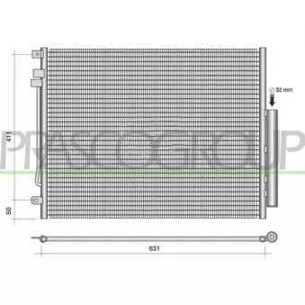 Condenseur, climatisation PRASCO AA092C002