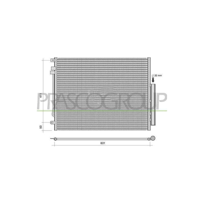Condenseur, climatisation PRASCO AA092C002