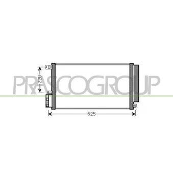 Condenseur, climatisation PRASCO AA210C001