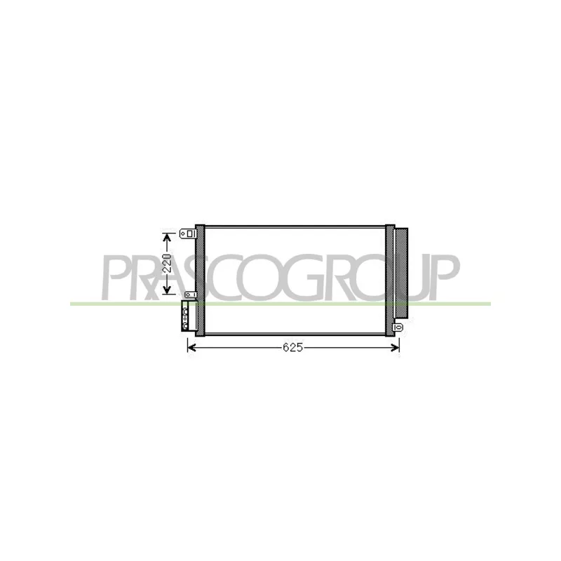 Condenseur, climatisation PRASCO AA210C001
