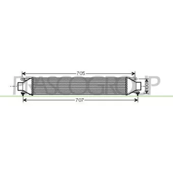 Intercooler, échangeur PRASCO AA210N004