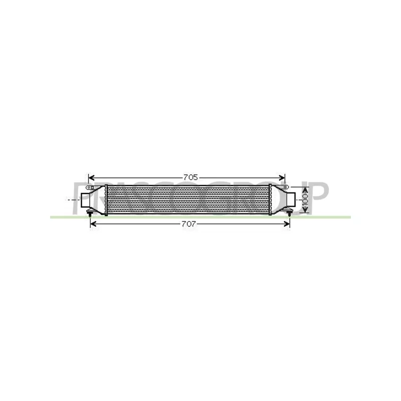 Intercooler, échangeur PRASCO AA210N004