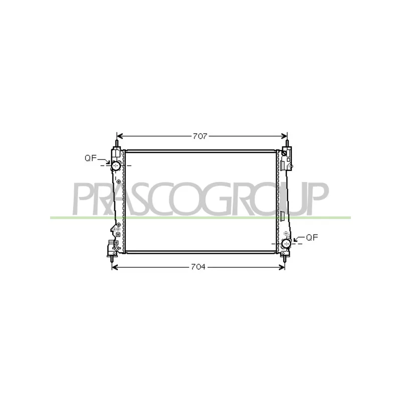 Radiateur, refroidissement du moteur PRASCO AA210R002