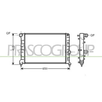 Radiateur, refroidissement du moteur PRASCO