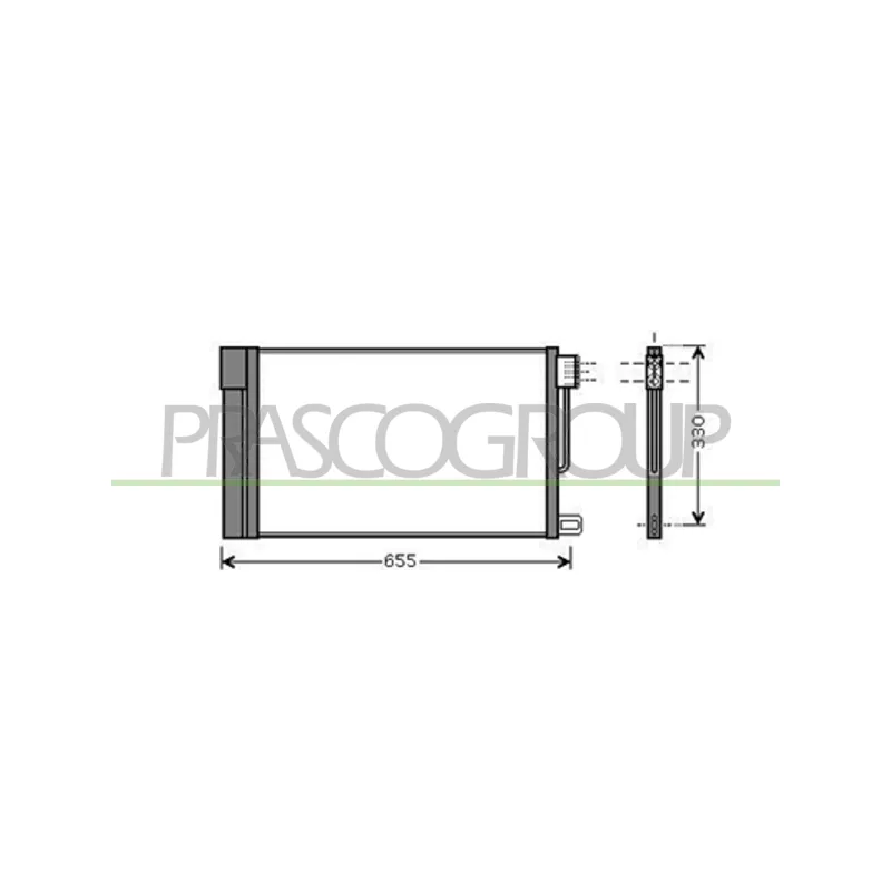 Condenseur, climatisation PRASCO AA344C003