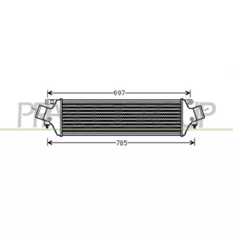 Intercooler, échangeur PRASCO AA344N001