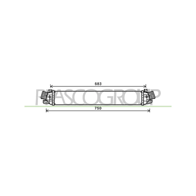 Intercooler, échangeur PRASCO AA344N003