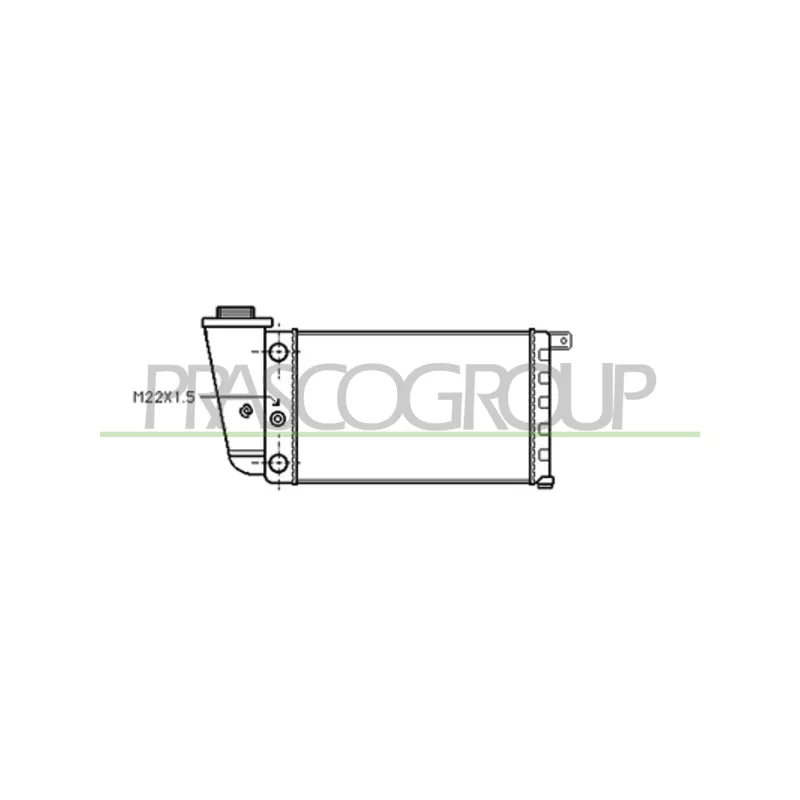 Radiateur, refroidissement du moteur PRASCO AB017R002