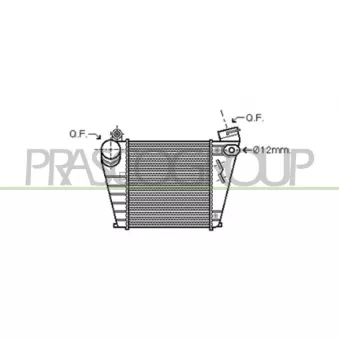 Intercooler, échangeur PRASCO AD016N001