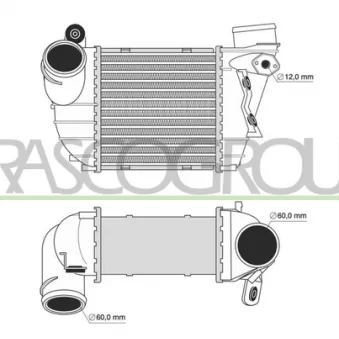 Intercooler, échangeur PRASCO AD016N002