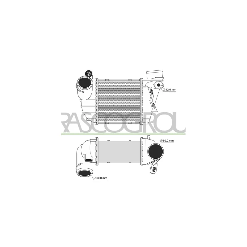 Intercooler, échangeur PRASCO AD016N002