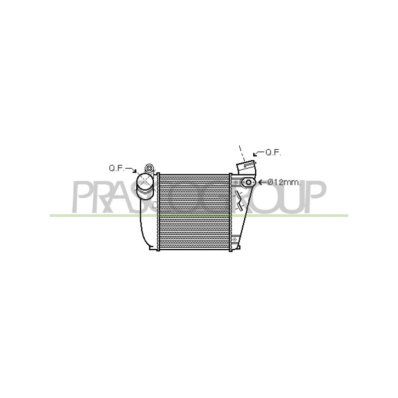 Intercooler, échangeur PRASCO AD016N004