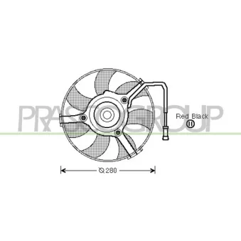 Ventilateur, refroidissement du moteur PRASCO AD017F001