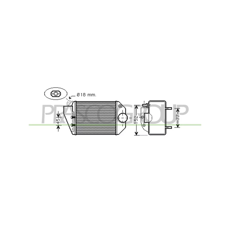 Intercooler, échangeur PRASCO AD017N002