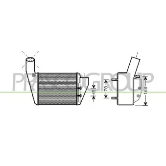 Intercooler, échangeur PRASCO AD017N003