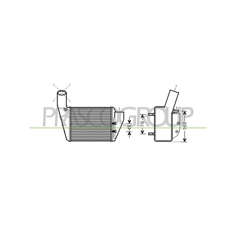 Intercooler, échangeur PRASCO AD017N003