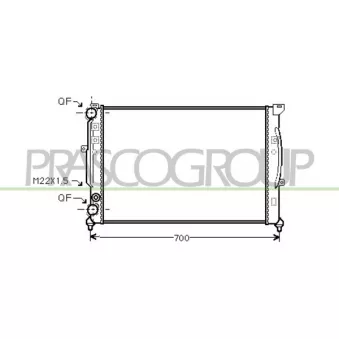 Radiateur, refroidissement du moteur PRASCO AD017R011