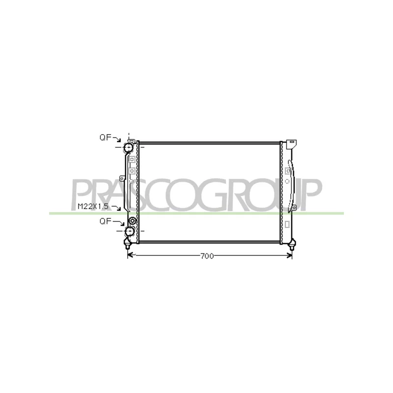 Radiateur, refroidissement du moteur PRASCO AD017R011