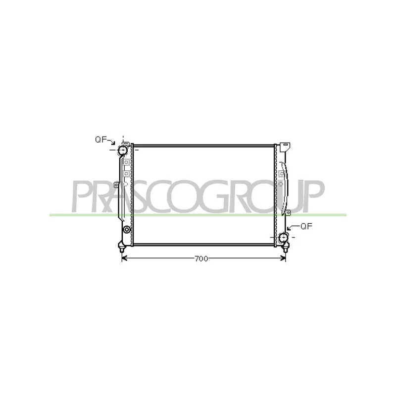 Radiateur, refroidissement du moteur PRASCO AD017R016
