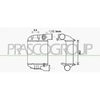 Intercooler, échangeur PRASCO AD020N001