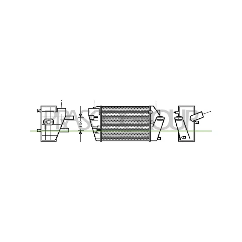Intercooler, échangeur PRASCO AD020N002
