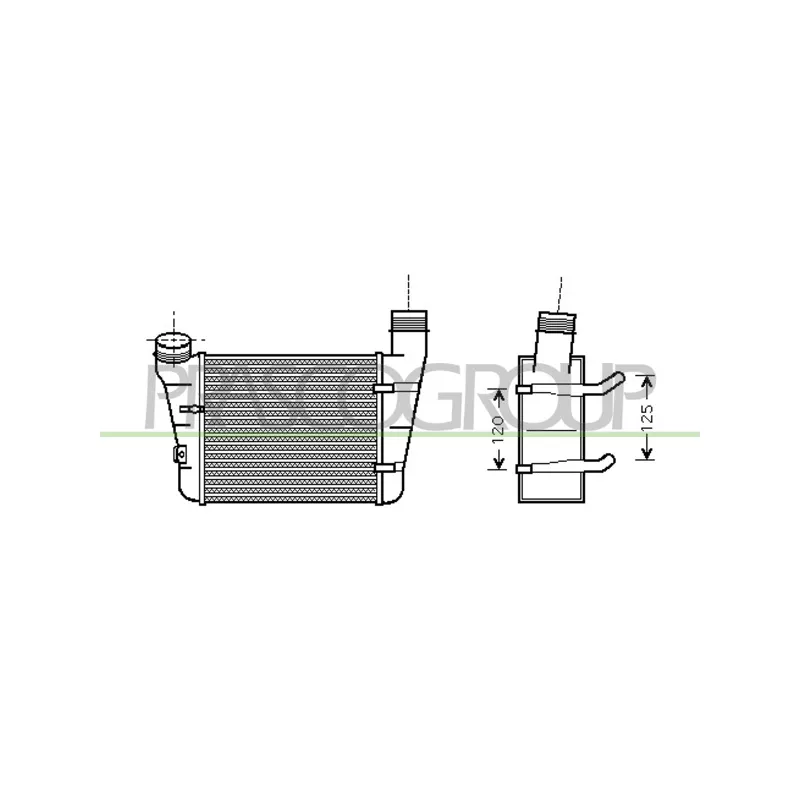 Intercooler, échangeur PRASCO AD020N003