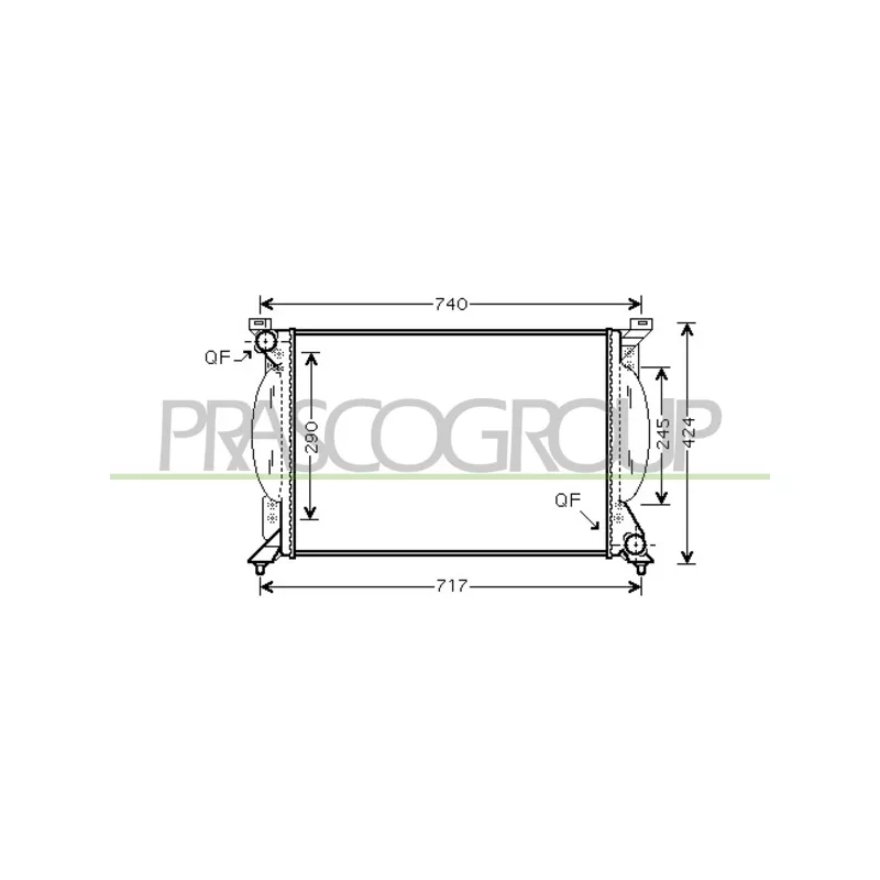 Radiateur, refroidissement du moteur PRASCO AD020R006