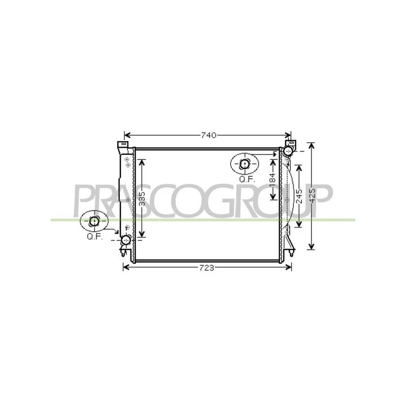 Radiateur, refroidissement du moteur PRASCO AD020R018
