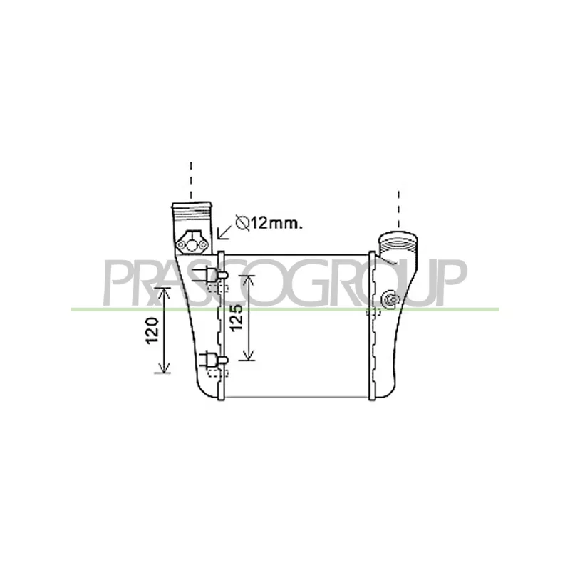 Intercooler, échangeur PRASCO AD022N001