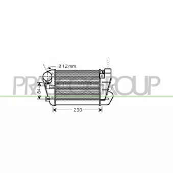 Intercooler, échangeur PRASCO AD022N004