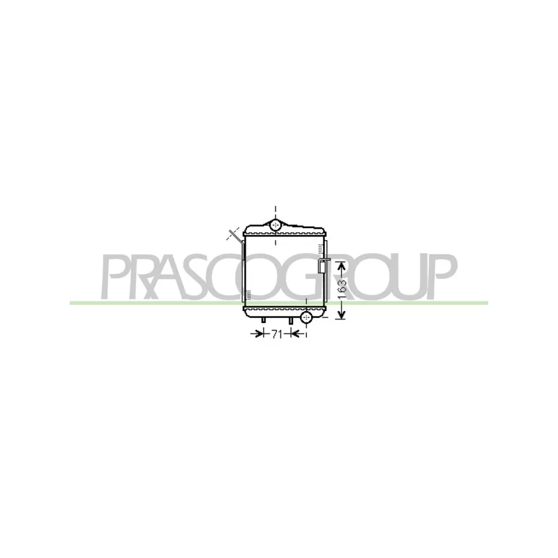Radiateur, refroidissement du moteur PRASCO AD022R016