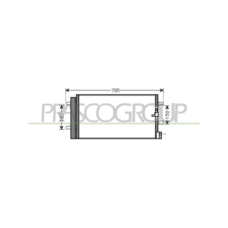 Condenseur, climatisation PRASCO AD025C001