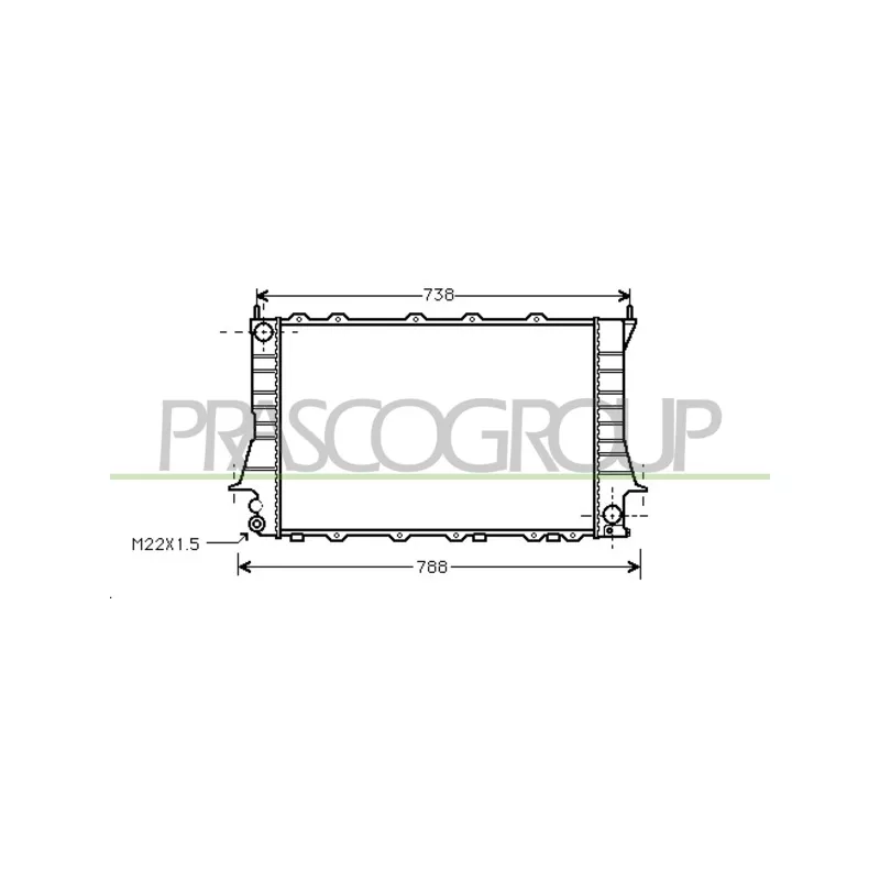 Radiateur, refroidissement du moteur PRASCO AD029R005