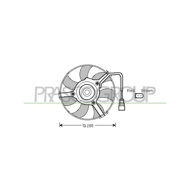 Ventilateur, refroidissement du moteur PRASCO AD032F004
