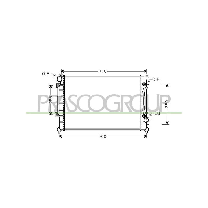 Radiateur, refroidissement du moteur PRASCO AD032R006