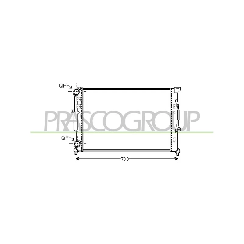 Radiateur, refroidissement du moteur PRASCO AD032R008