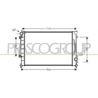 Radiateur, refroidissement du moteur PRASCO AD032R010