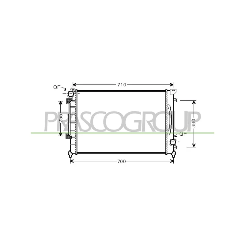 Radiateur, refroidissement du moteur PRASCO AD032R010
