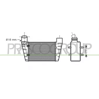Intercooler, échangeur PRASCO AD033N004