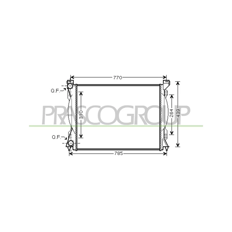 Radiateur, refroidissement du moteur PRASCO AD034R004