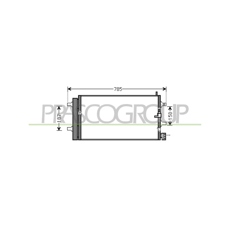 Condenseur, climatisation PRASCO AD038C002