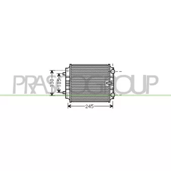 Radiateur, refroidissement du moteur PRASCO AD038R005