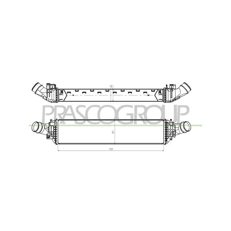 Intercooler, échangeur PRASCO AD040N001