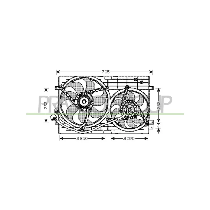Ventilateur, refroidissement du moteur PRASCO AD200F002