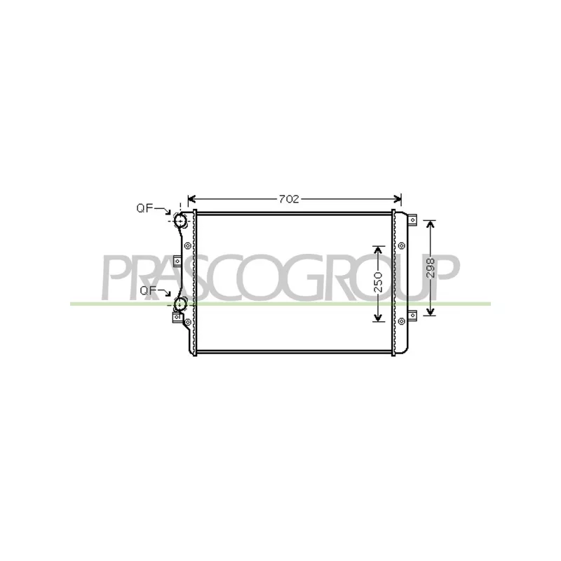 Radiateur, refroidissement du moteur PRASCO AD202R004